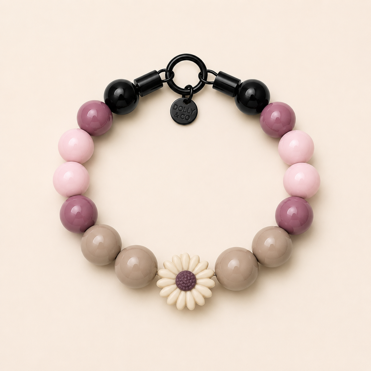 The Daisy Beaded Dog Collar