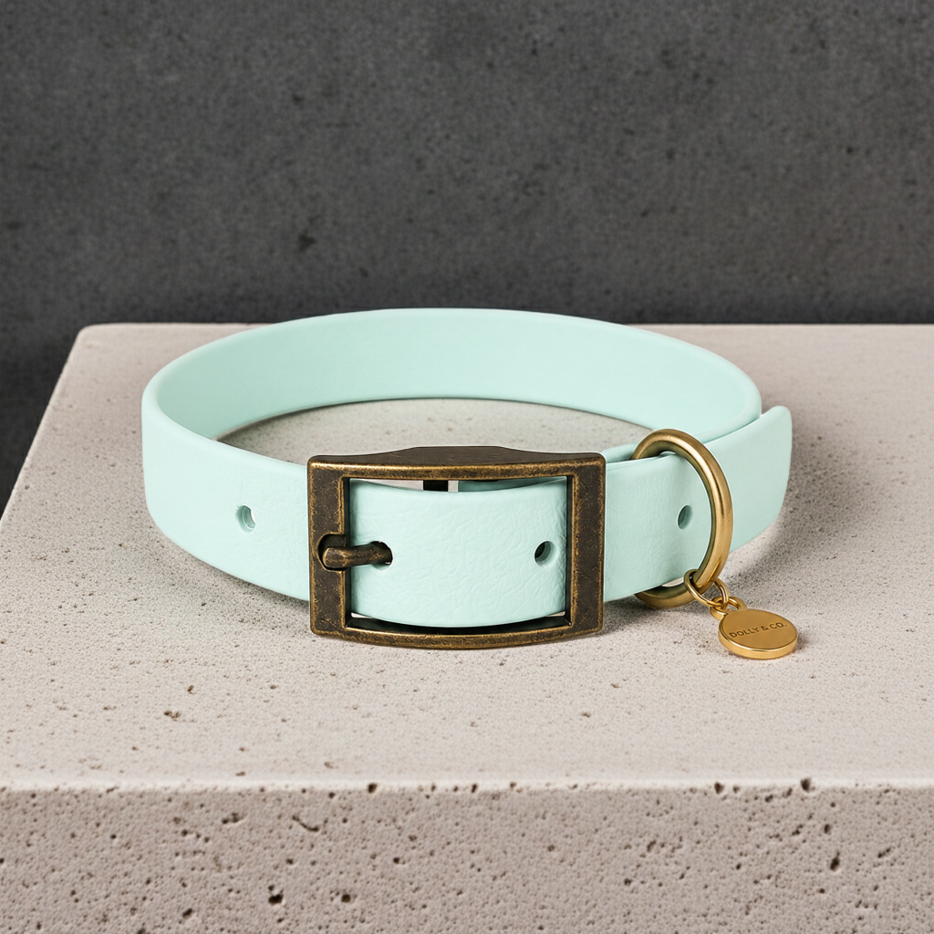 Arctic Mist Waterproof Biothane Dog Collar