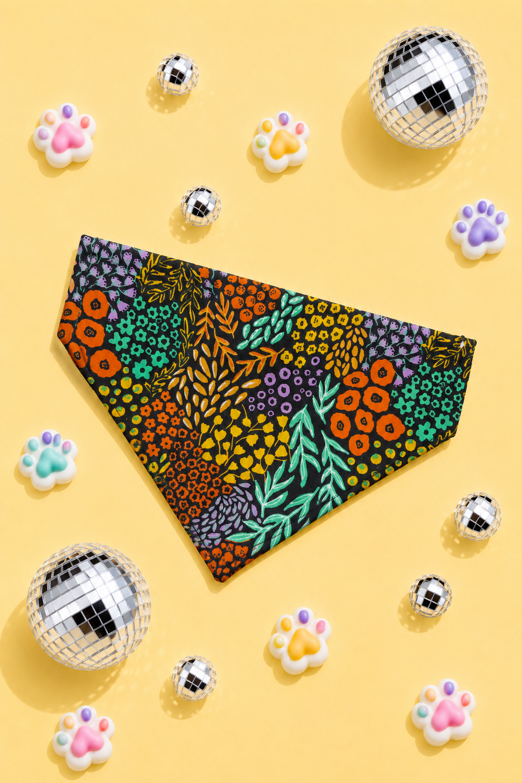 Dark Florals Bandana