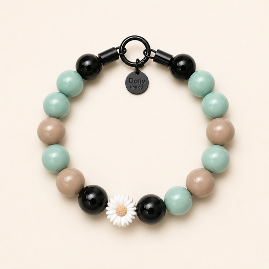 The Daisy Beaded Dog Collar
