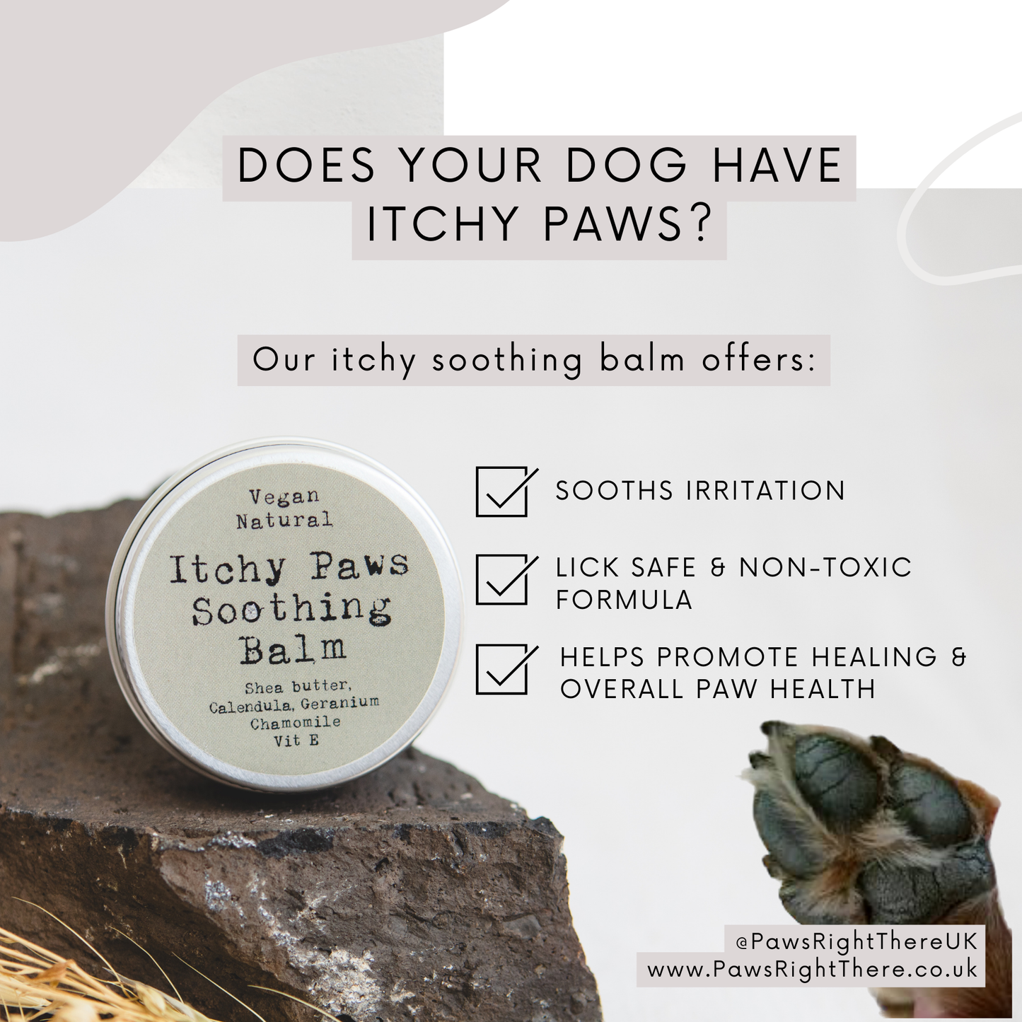 Itchy Paws Dog Balm