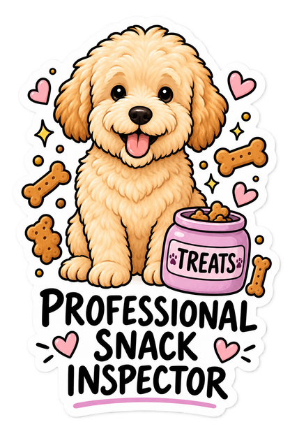Funny Dog Attitude sticker design by Dolly & Co