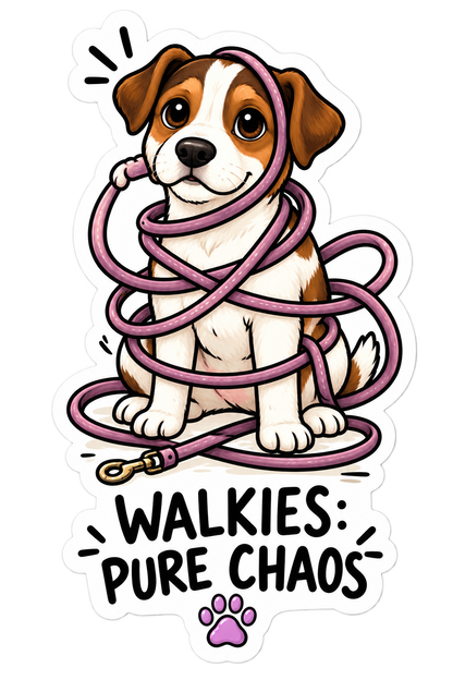 Funny Dog Attitude sticker design by Dolly & Co