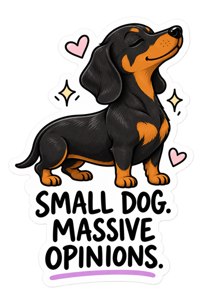 Funny Dog Attitude sticker design by Dolly & Co