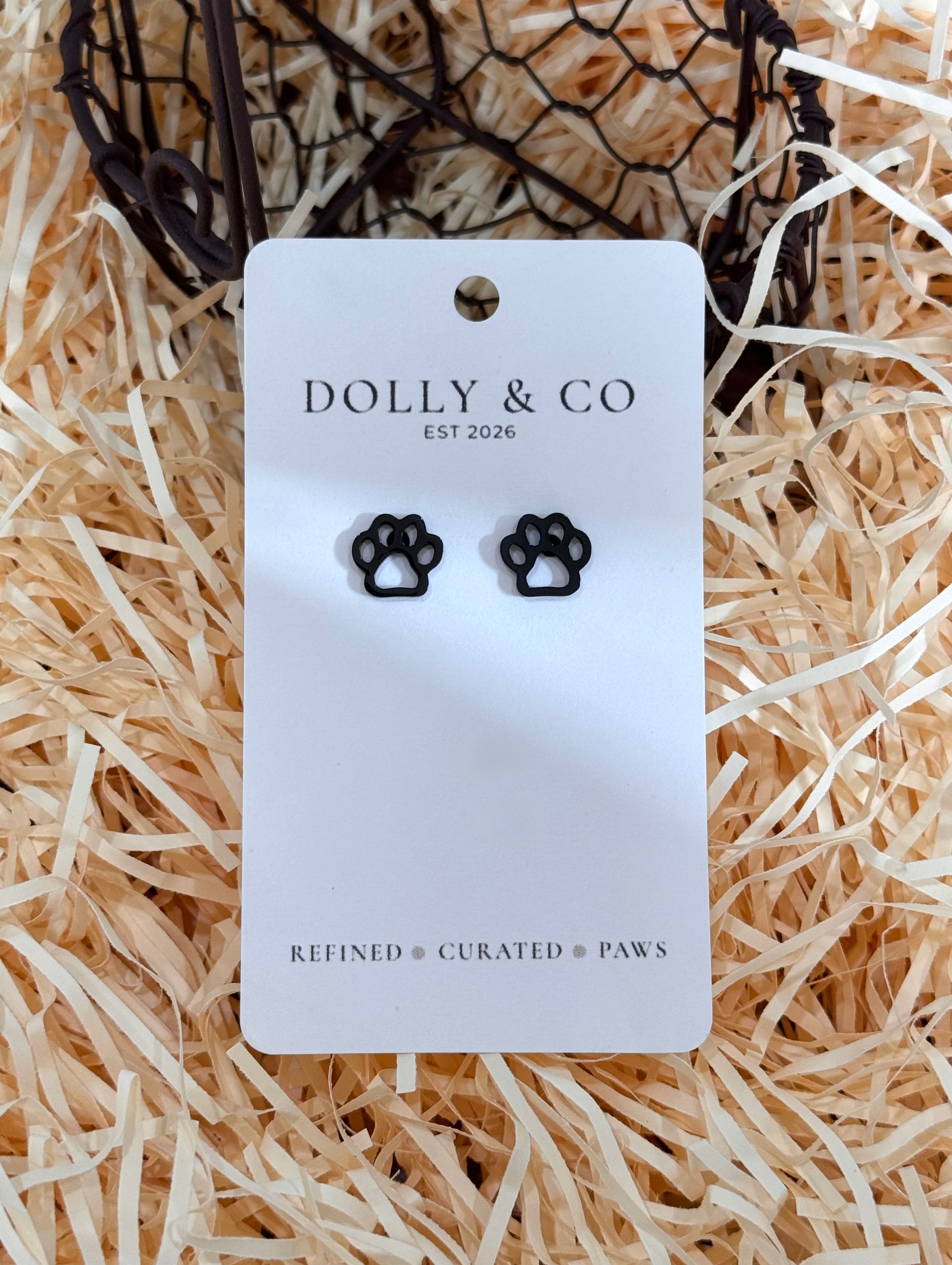 The Paw Earring Studs – product photograph | Dolly & Co
