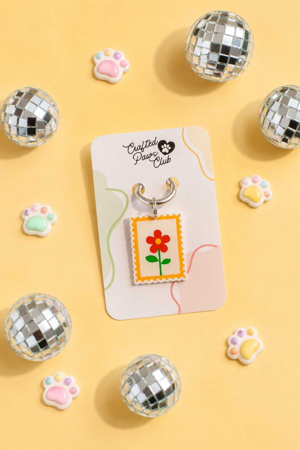 Flower Stamp Tag