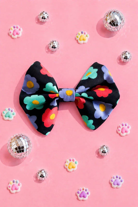 Rainbow Flower Bow
