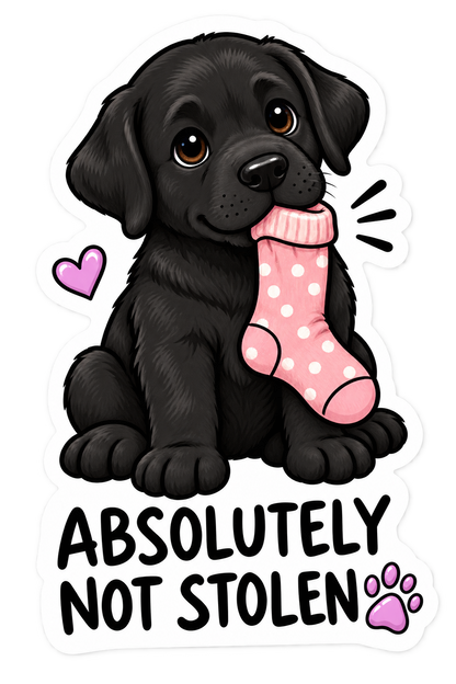 Funny Dog Attitude sticker design by Dolly & Co