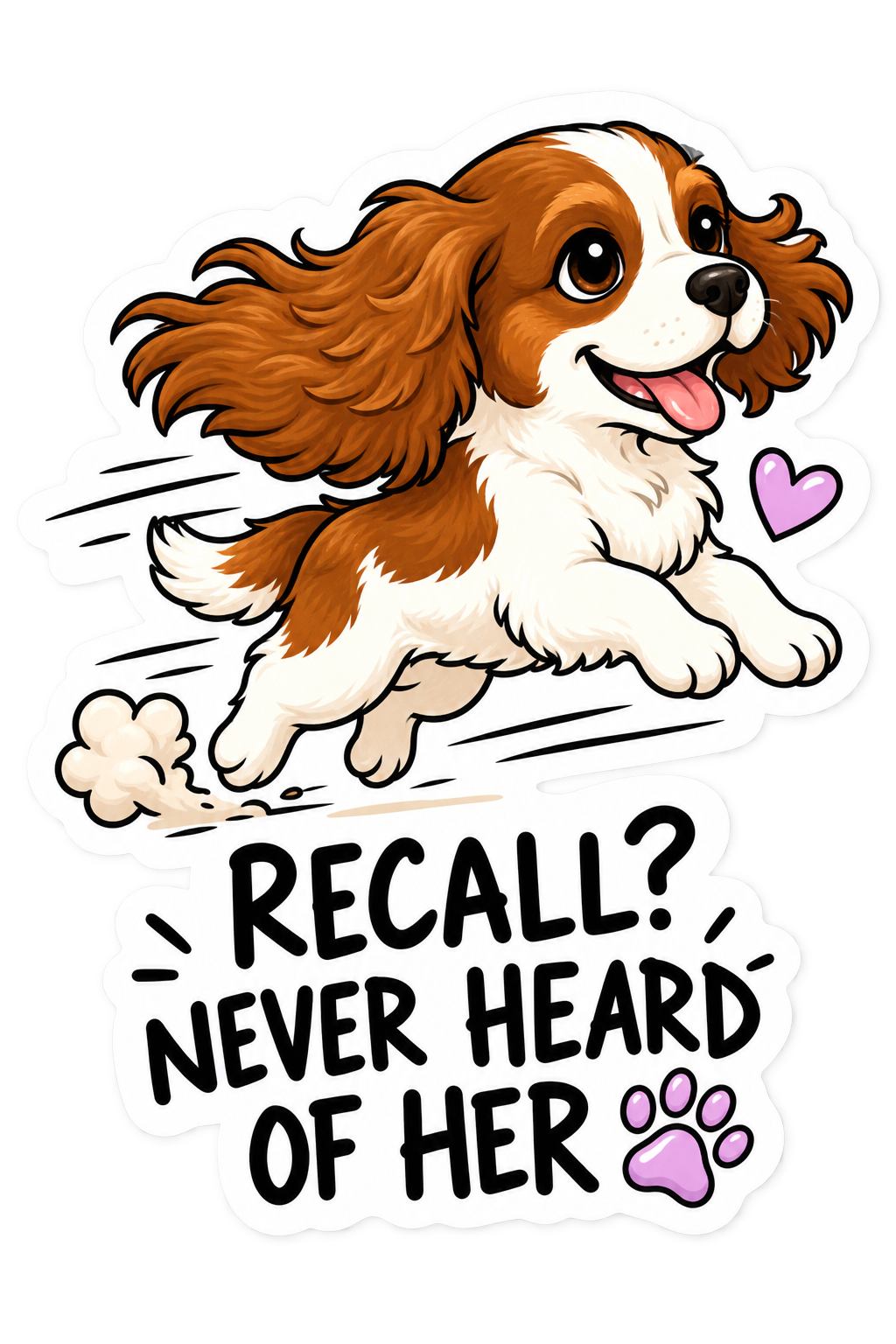 Funny Dog Attitude sticker design by Dolly & Co