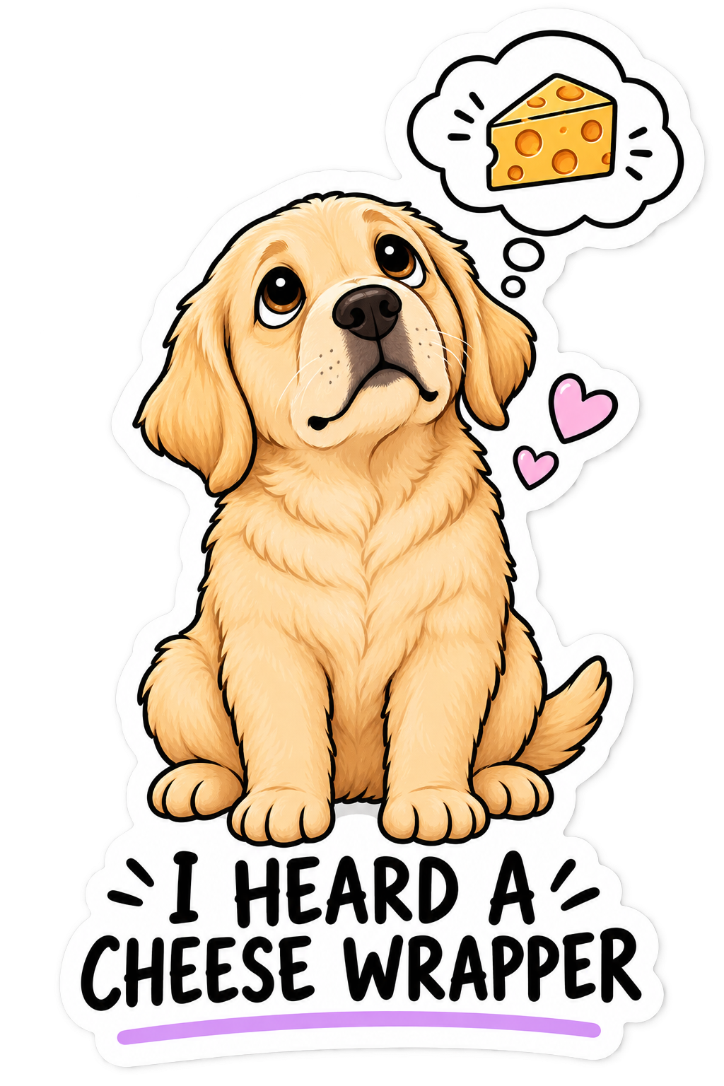 Funny Dog Attitude sticker design by Dolly & Co