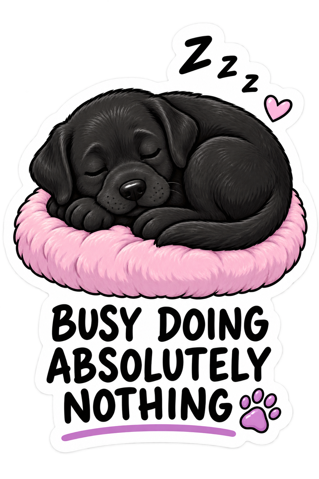 Funny Dog Attitude sticker design by Dolly & Co