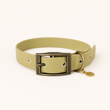 Olive Waterproof Biothane Dog Collar – product image | Dolly & Co