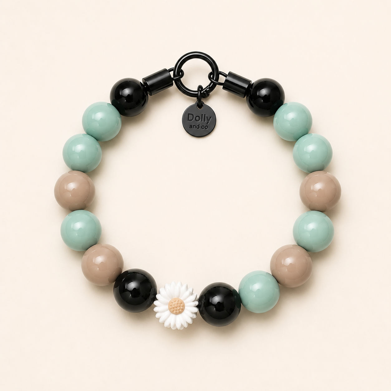 The Daisy Beaded Dog Collar