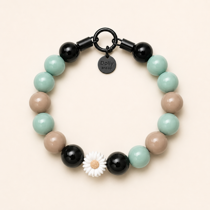 The Daisy Beaded Dog Collar
