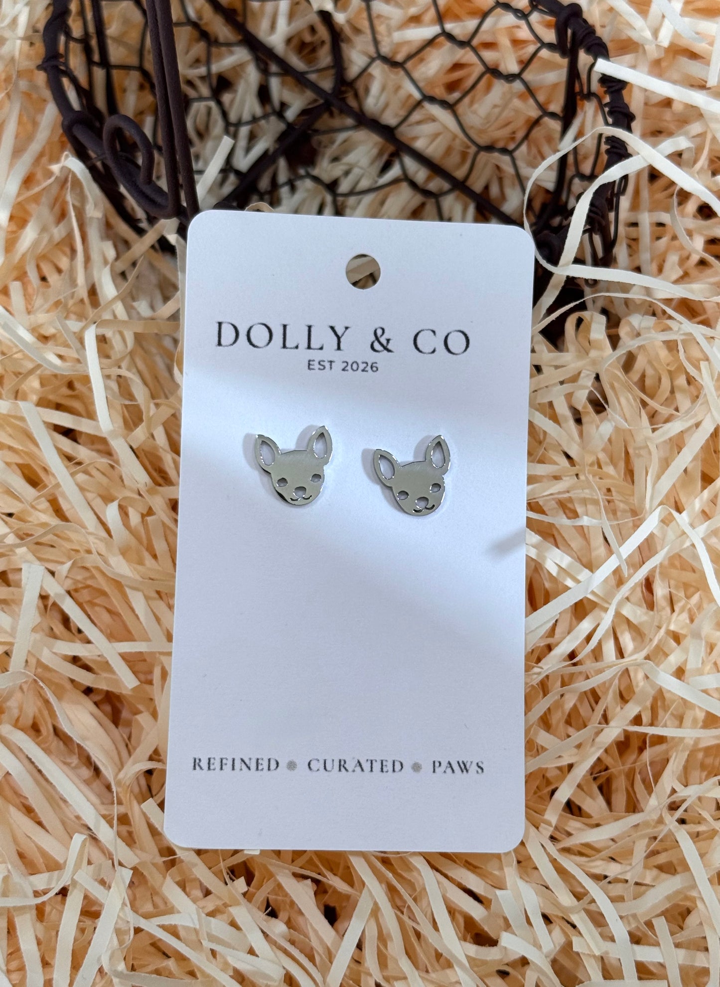 The Pup Face Studs