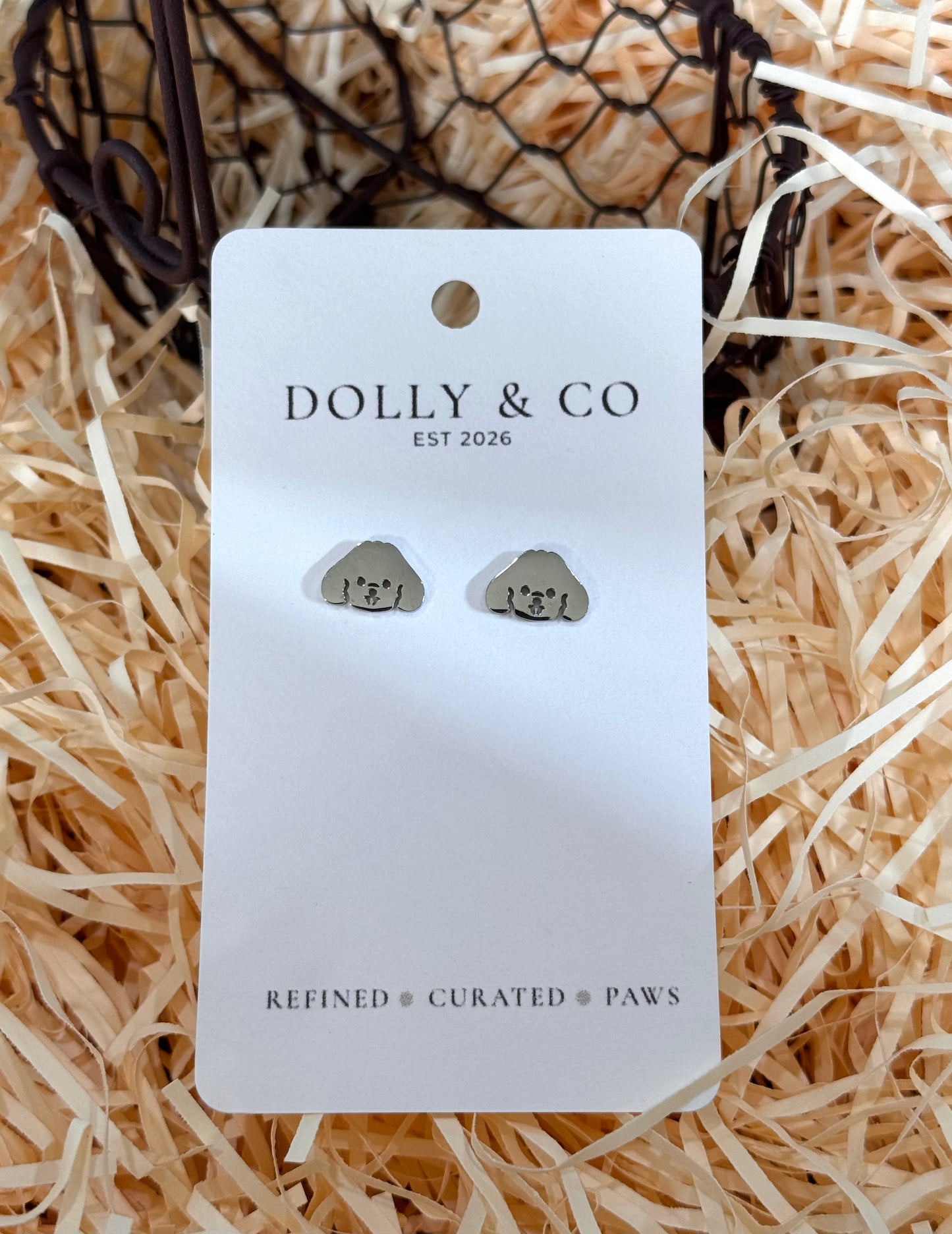 The Pup Face Studs