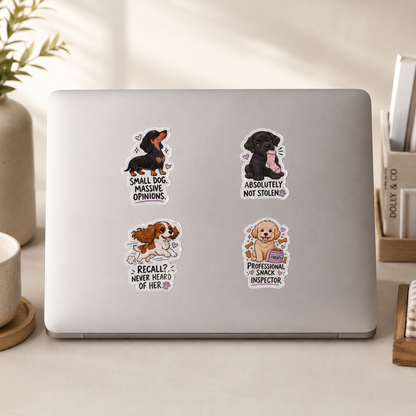Dog Attitude Stickers lifestyle product photo by Dolly & Co