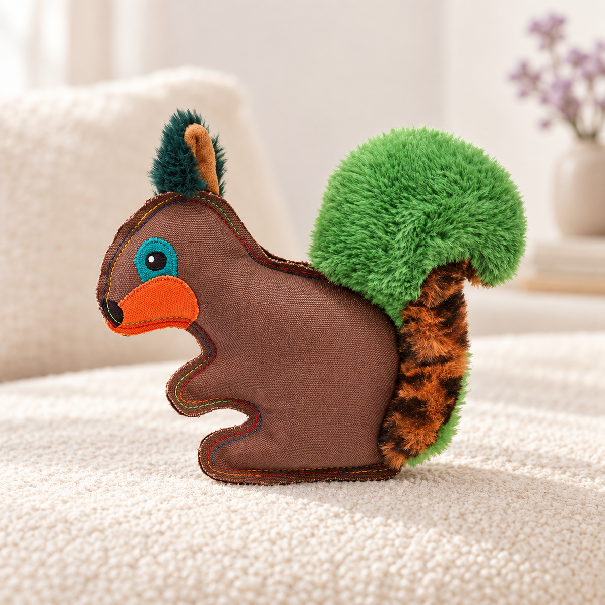 Petface Salina Squirrel Plush Dog Toy