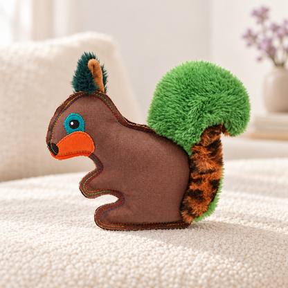 Petface Salina Squirrel Plush Dog Toy