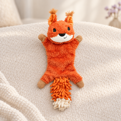 Petface Saffia Squirrel Crinkle Dog Toy
