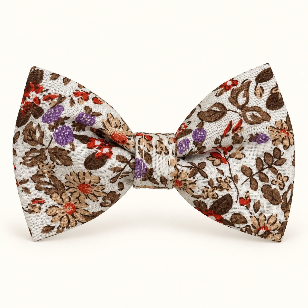 Autumn floral handmade dog bow